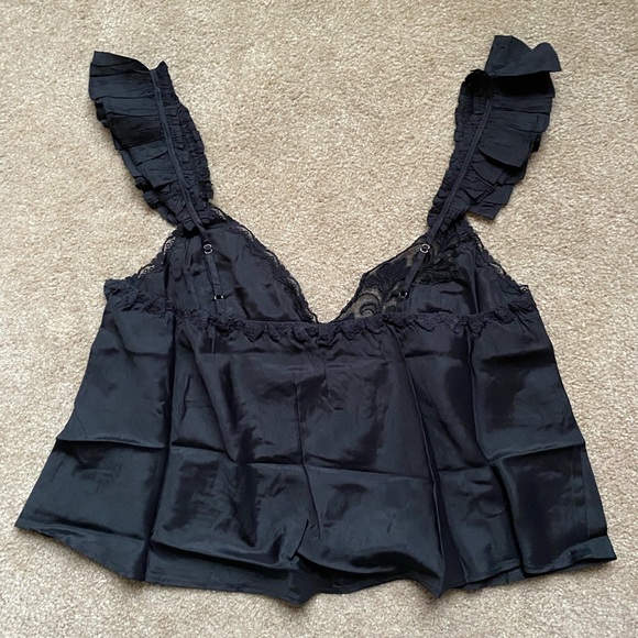 NWT! Free People Harmony Lace Top Fairygoth Whimsigoth Date Night - Picture 5 of 9